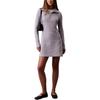 Casual Minimalist Slim Fit Comfortable Long Sleeve Dress Women Dresses Light-Purple 47AB005-540