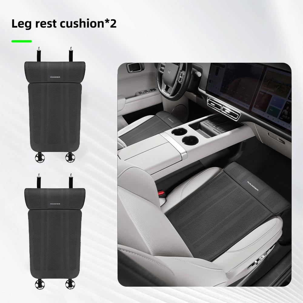 Car Seat Cushion Leg support For Ford Ranger T9 T7 T1 Raptor Rear Car Seat Backrest Protective Cover