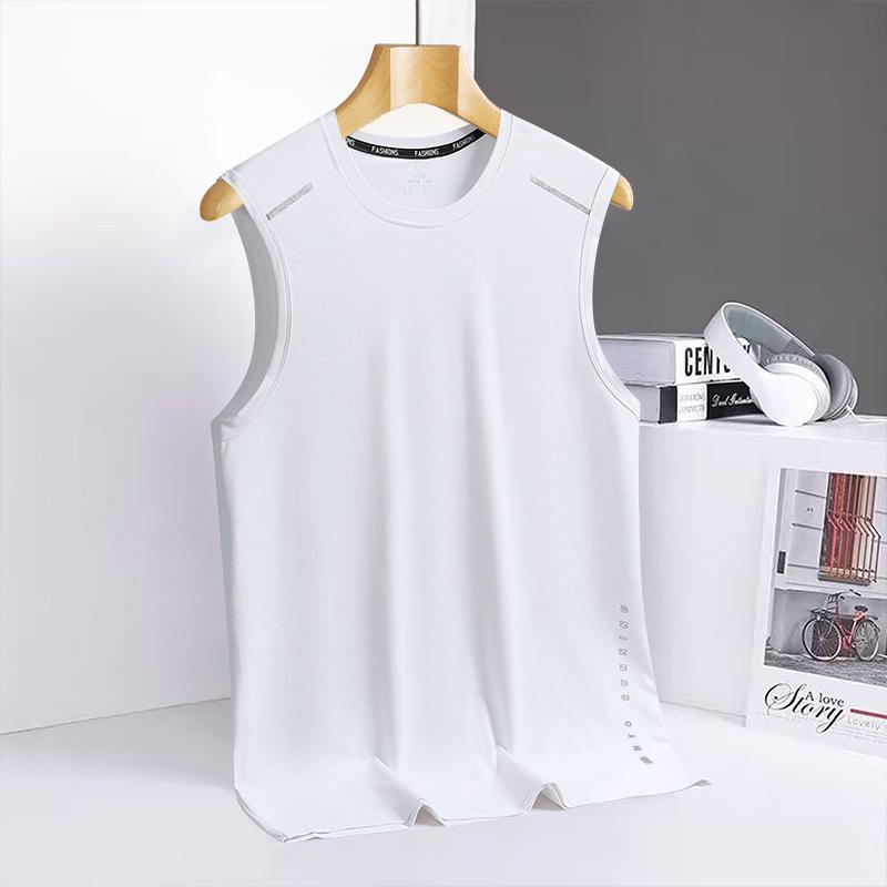 Men's Quick-Dry Sports Vest & Loose Summer T-Shirt - Plus Size, Ice Silk, Sleeveless & Short Sleeve Options