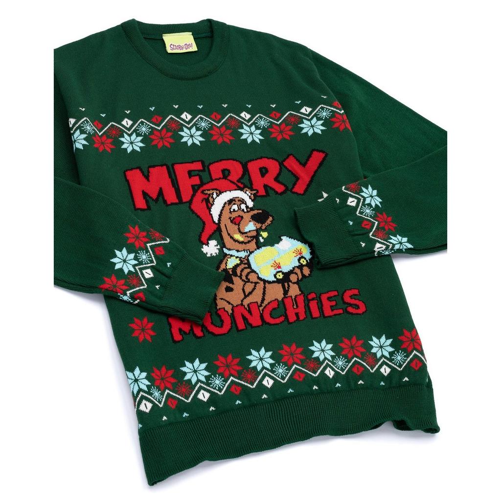 Scooby Doo Mens Knitted Christmas Jumper
