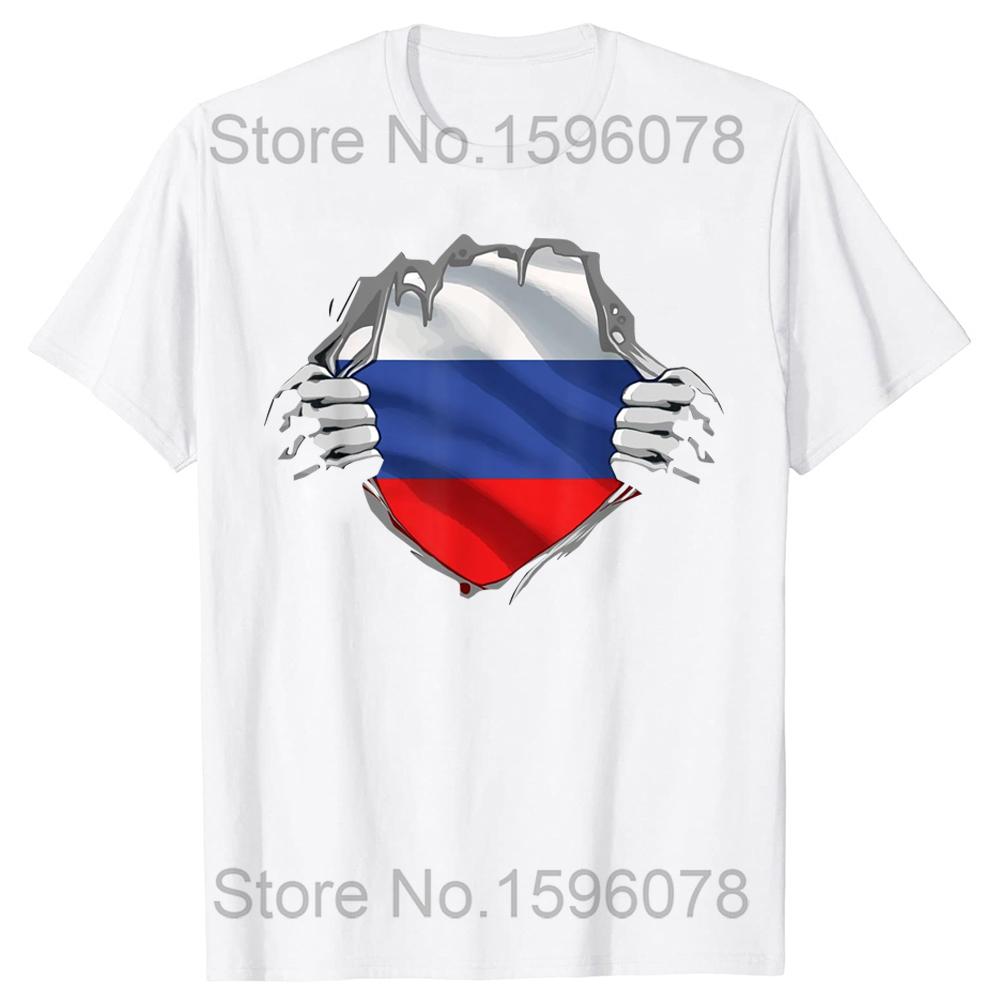 Funny Russia Russian Girl Woman Flag T Shirts Summer Style Graphic Cotton Streetwear Short Sleeve Birthday Gifts T-shirt