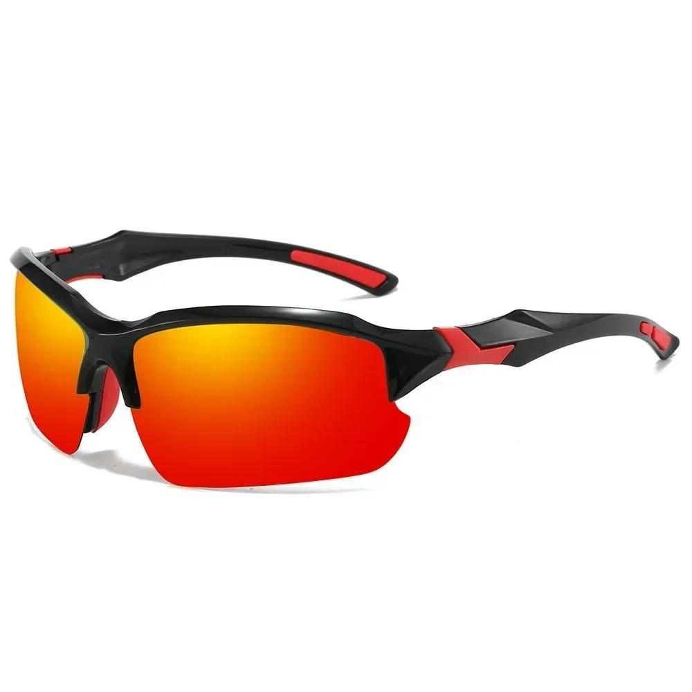 Men Polarized Fashionable Sports Glasses  Windproof Running Fishing Suitable for Baseball  Golf and Driving