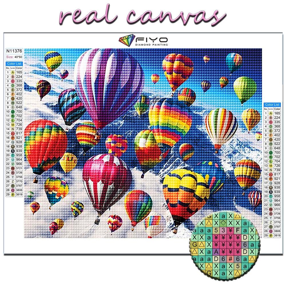 5D-Diamant-Malerei, Heißluftballon, DIY-Diamant-Stickerei, Strass-Heimdekoration