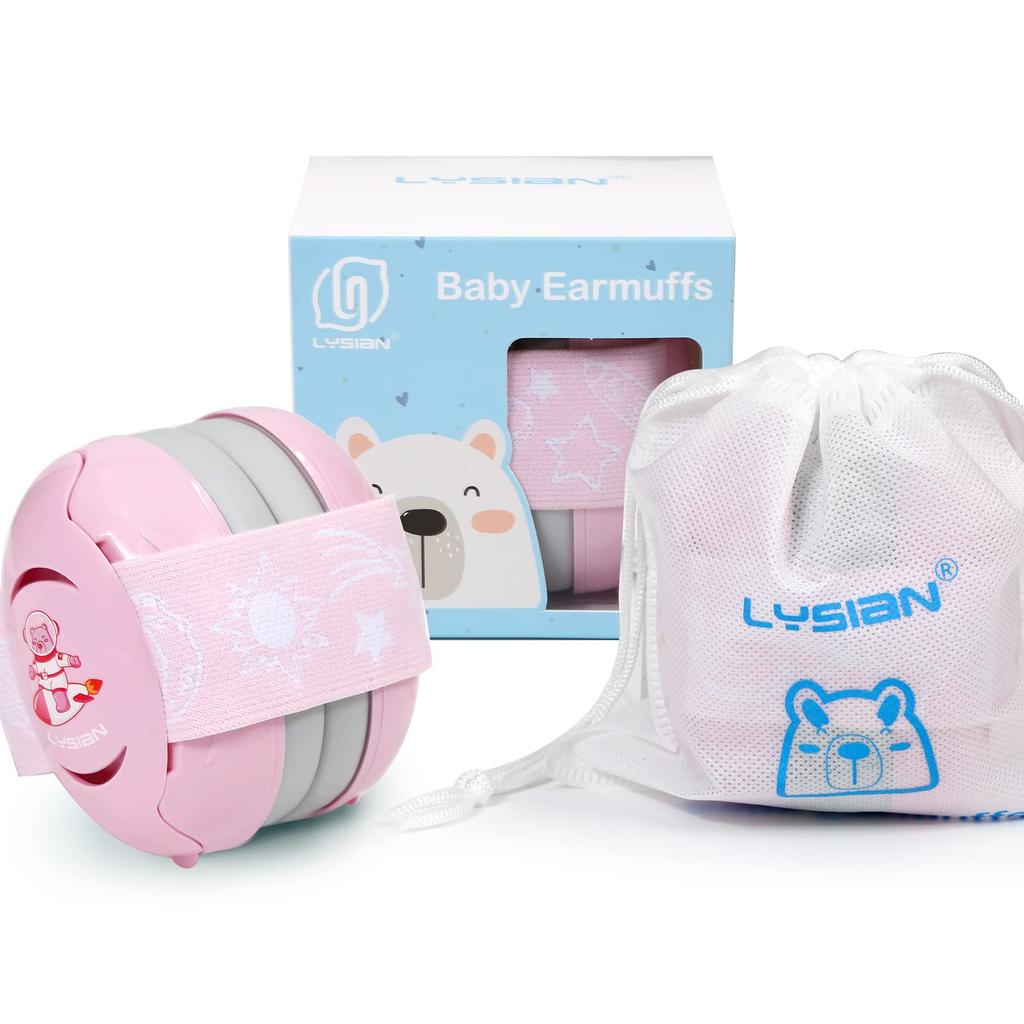 LYSIAN Baby Earmuffs with Elastic Noise Baby Headphones for Toddler Hearing and Festivals Headband, Cancelling, Protection, Sleeping, Naps, Travel,