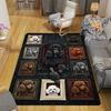 Poodle Portrait Gallery Pattern Rug Floor Mat for Living Room or Bedroom Soft and Comfortable Carpet a Gift for Birthday and Holiday.