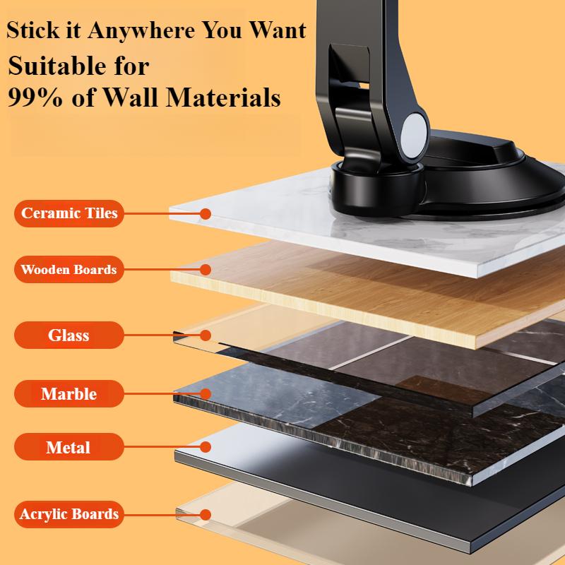 Oatsbasf Saugnapf Tablet Ständer Halter 360° Drehbar Langer Arm Verstellbare Handy Tablet Halterung für iPhone iPad 4,7-12,9" Geräte