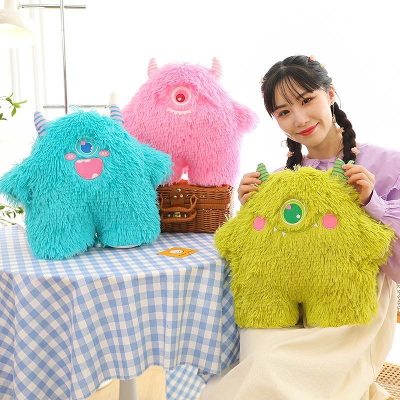 Cute Little Monster Plush Doll Toy Girl Sleeping Bed Pillow Doll Birthday Gift Rag Doll