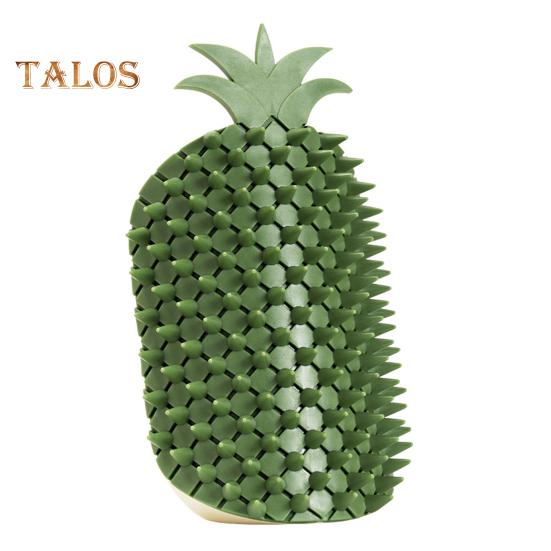 

Массажная расческа для кошек в форме ананаса с кошачьей мятой, щетка для ухода за длинной и короткой шерстью, для кошек и собак зелёный