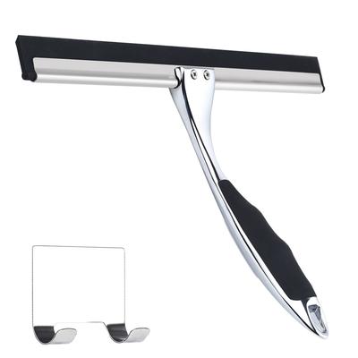 Stainless Steel Shower Wiper Window Squeegee Wiper All-purpose Glass Mirror Scraper Cleaning Household Hotel Tools Golden Black