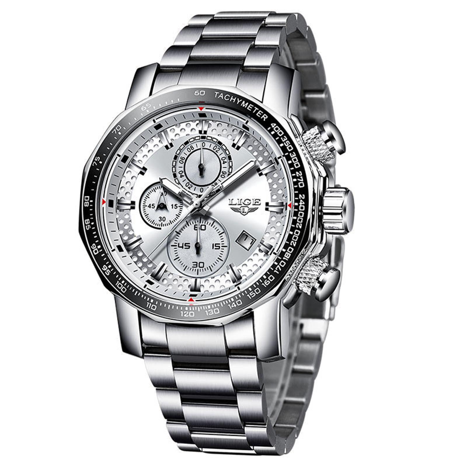 

Мужские водонепроницаемые светящиеся наручные часы-будильник для бега One Size