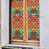 Dg7523 Creative Personality Fish Scale Static Window Sticker Bedroom Living Room Home Background Decorative Wall Sticker