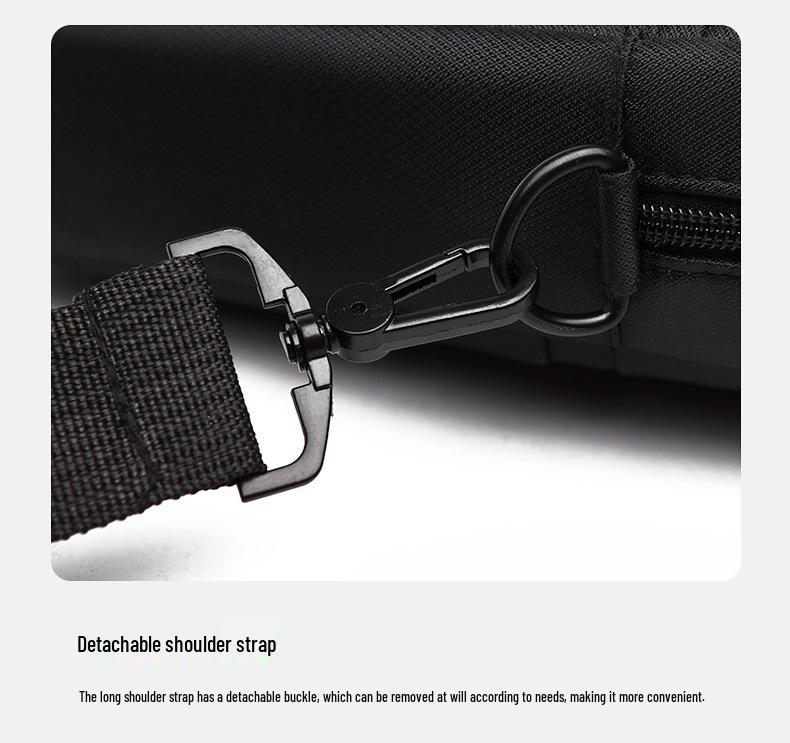 Men's Waterproof Nylon Laptop Bag - Fits 15"-16" Laptops, Large Capacity, Crossbody Shoulder Handbag.