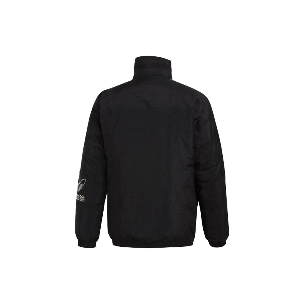 Adidas Originals Trefoil Outline Tref Lg Warm Sports Stand Collar Down Jacket Men Outerwear Black DH5000