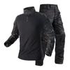 Frog Set Men's Long Sleeved Outdoor Wear Resistant Training Suit