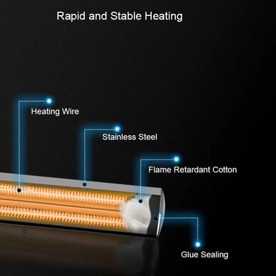 50W/100W/200W/300W/500W Stainless Steel Aquarium Heater Adjustable Submersible Thermostat Heating Rod 220-240V For Fish Tank