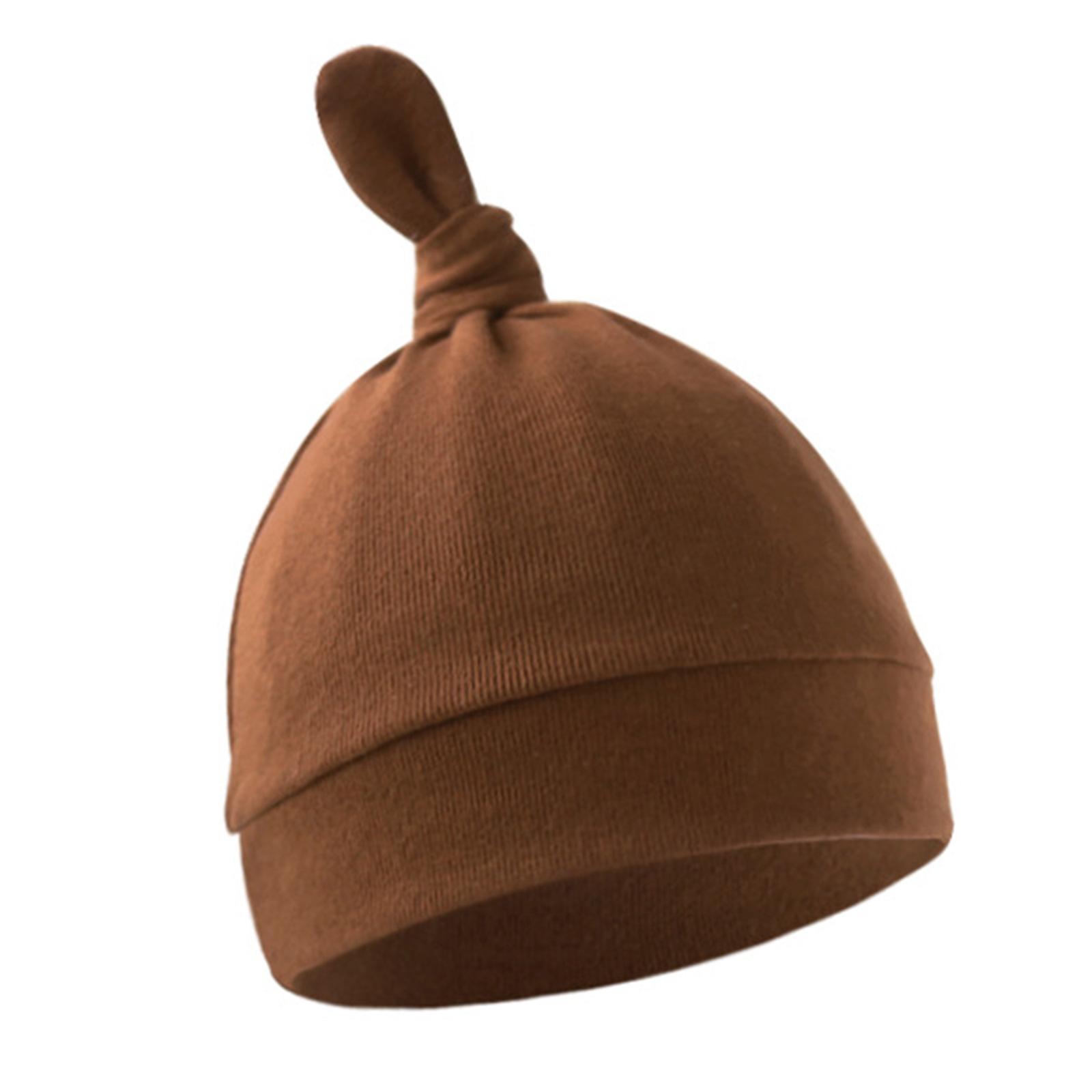 

Дышащая хлопковая шапочка-чепчик для младенцев, мягкая шапочка-ушанка для младенцев, удобный головной убор для детей от 0 до 6 месяцев, унисекс 19