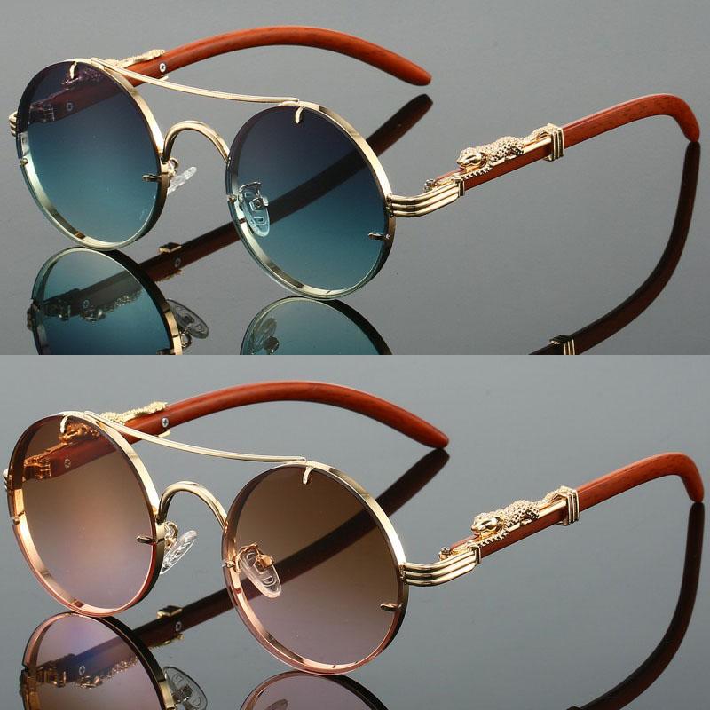 2 Pairs Per Set Round Sunglasses Fashion Vintage Double Bridge Gradient Multicolor Shades Women Luxury Design Casual Sun Glasses