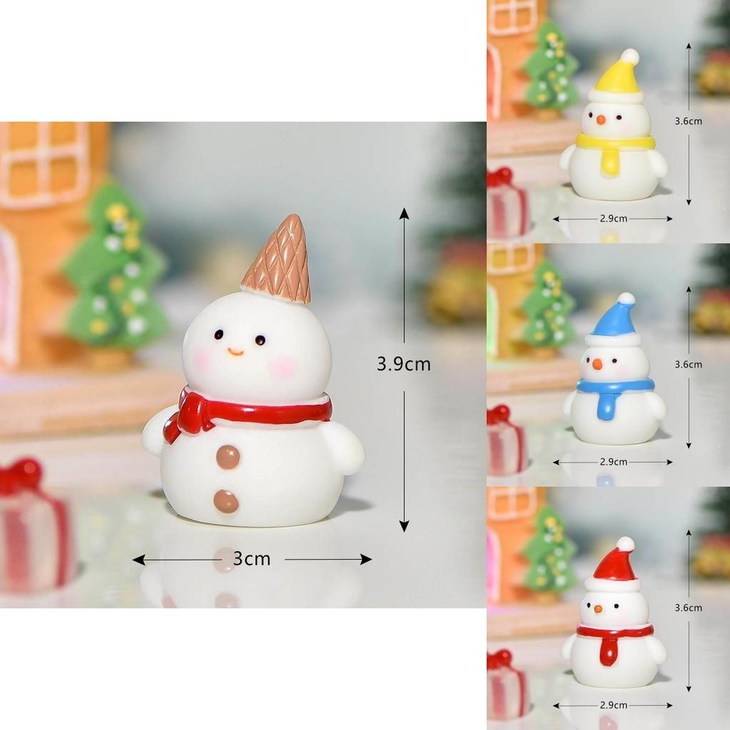 Charming Resin Christmas Snowman And Pig Figurines Perfect For Holiday Gifts