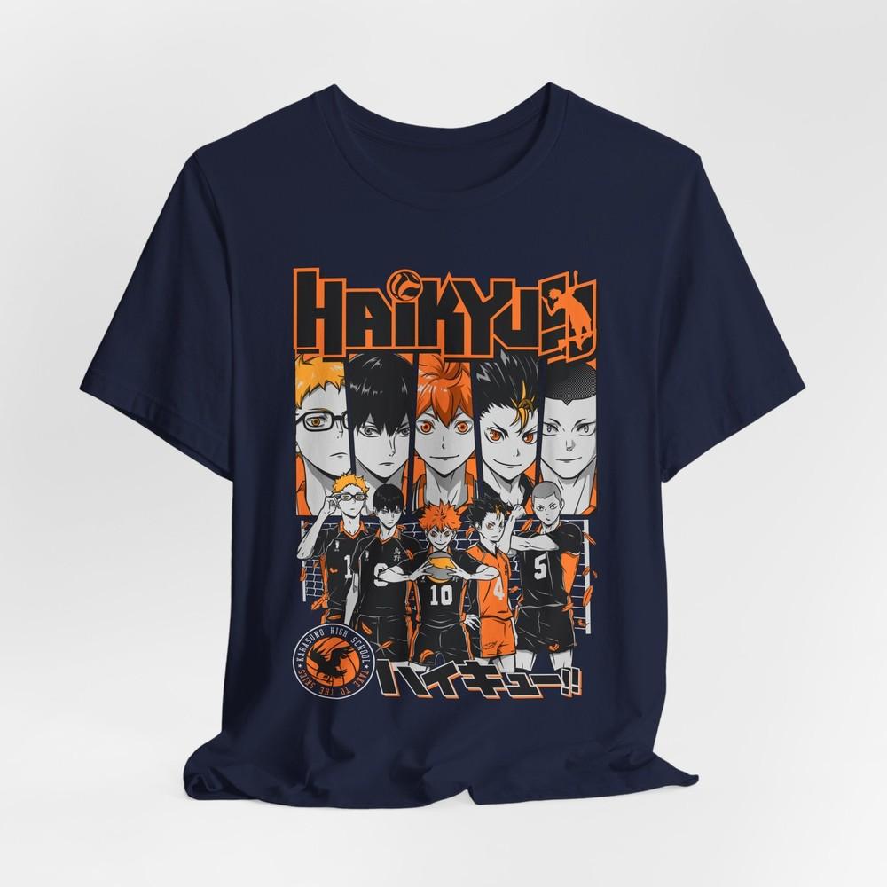 Футболка с индивидуальным аниме-принтом волейбольной команды Haikyu XL