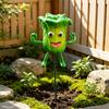 Decorative Metal Stakes Cute Cartoon Vegetables Resin Garden Stake, Funny Vegetable Character Figurine Yard Decor, Creative Whimsical Outdoor