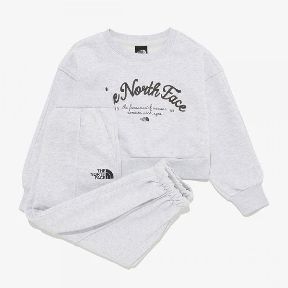 The North Face Girls Allison Sweat Set heaTher Gray Nm5mr58s HEATHER GRAY/120