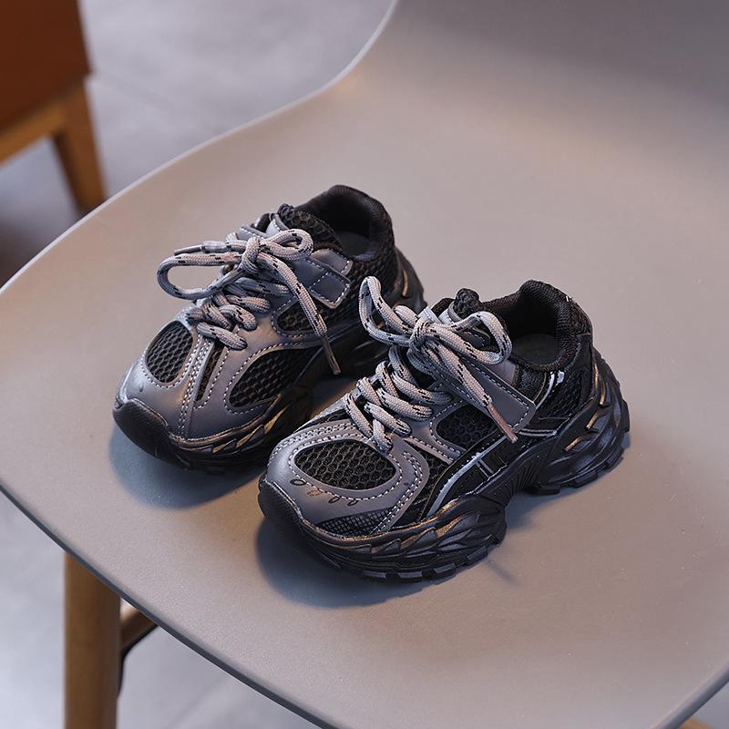 Boys' Sneakers 2025 Spring and Summer New Children's Dad Shoes Breathable Mesh Girls Casual Mesh Sneakers