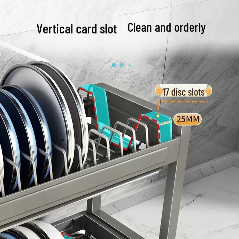 YouShu Nordic 2-Tier Stainless Steel Kitchen Dish Drying Rack