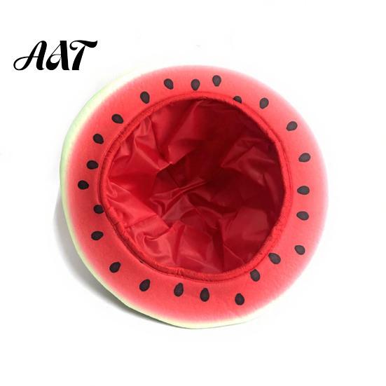 Eye-catching Themed Party Hat Watermelon Hat, Wide Brim Sun Visor for Costume Parties, Joyful Holiday Event Lightweight Elastic Unisex Headwear Summer