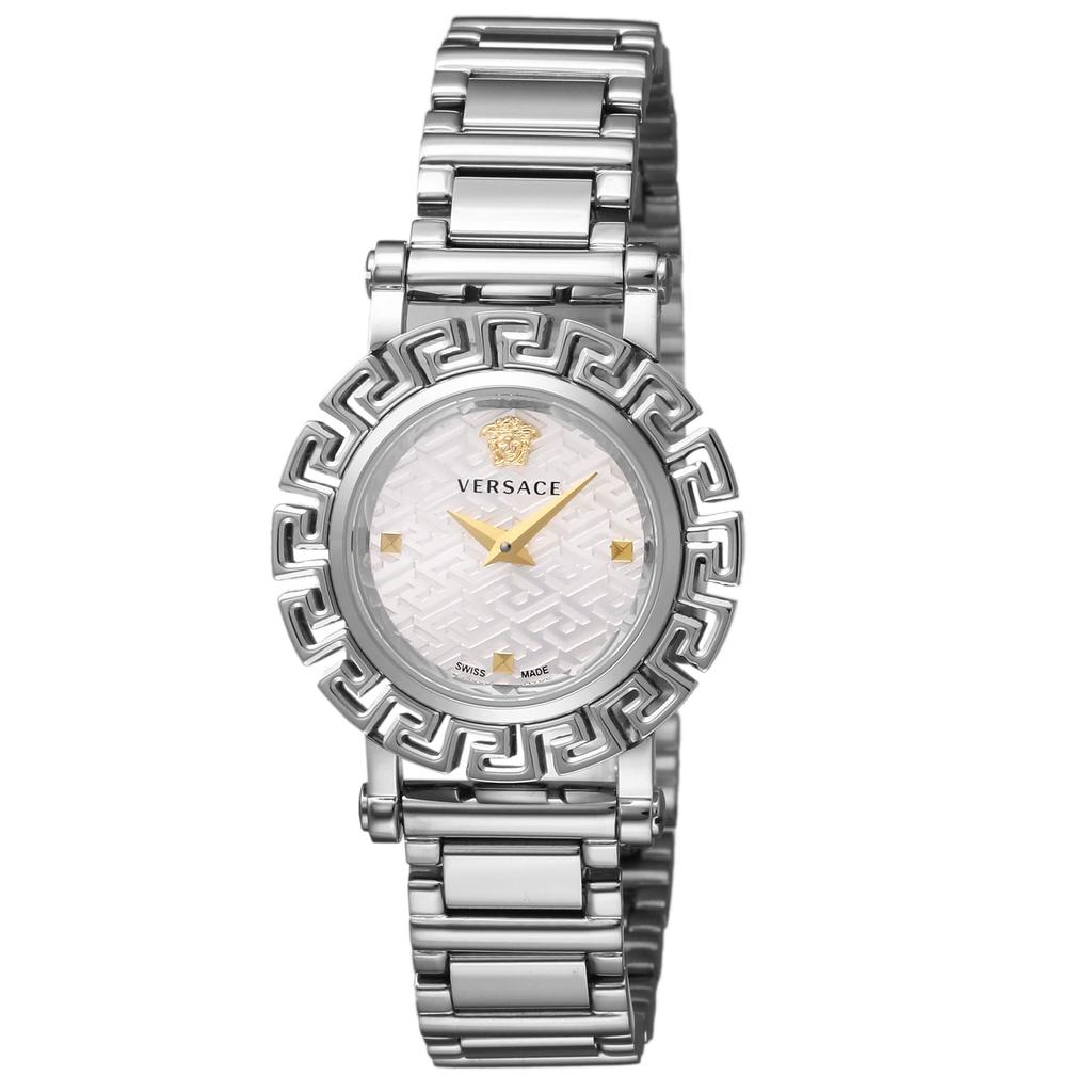 Hodinky GRECA GLAM Stříbrný ciferník Nerezová ocel Safírové sklo Quartz 30MM Švýcarské hodinky VE2Q00322 [Versace] Dámské [Položka]