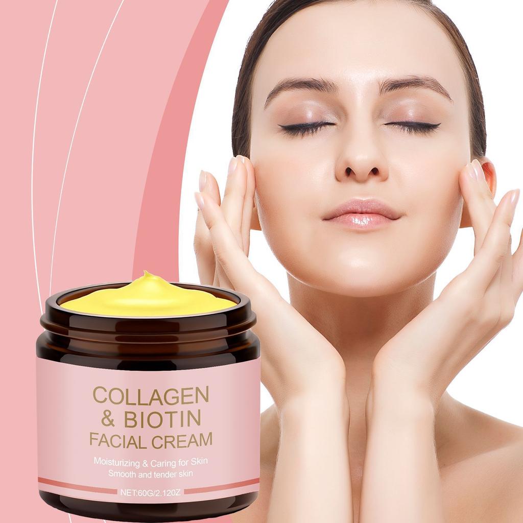 Collagen Moisturizing Cream for Face – Lightweight Hydrating Facial Cream, Nourishing Skin Softening Daily Face Moisturizer