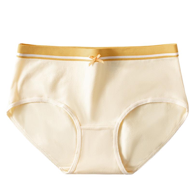 Damen Nahtlose Atmungsaktive Mid-Waist Übergröße Unterwäsche mit Reinem Baumwoll-Antibakteriellen Schritt