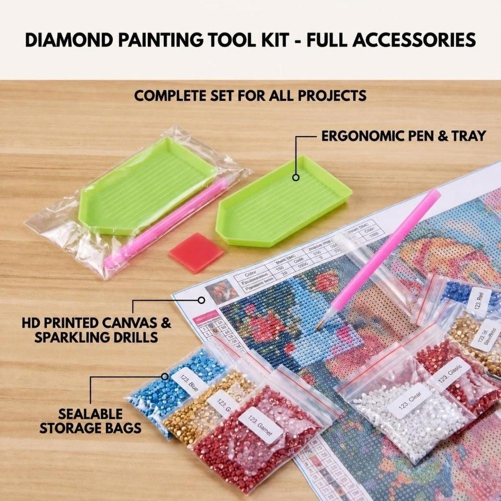 Acrylic Board Christmas Diamond Painting Set DIY Diamond Painting Craft Set  Holiday Gift