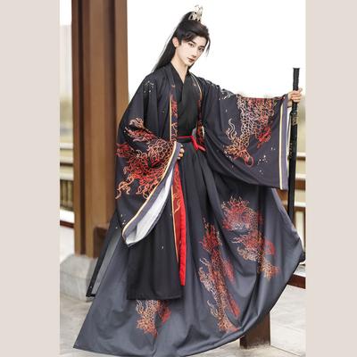 Costume Hanfu original chinois de tous les jours, style des dynasties Wei et Jin