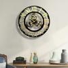 Gear Wall Clock Retro Wooden Living Room Wall Watch Art Design Bedroom Decorative Clocks Creative Large Round Silent Clocks