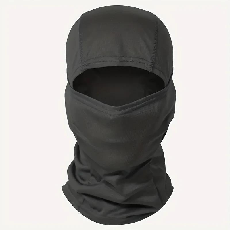 

1PC Balaclava Mask for Outdoor Cycling Hunting Hiking Windproof Sun Protection Breathable Sweat-Absorbing Full Cover Mask чёрный