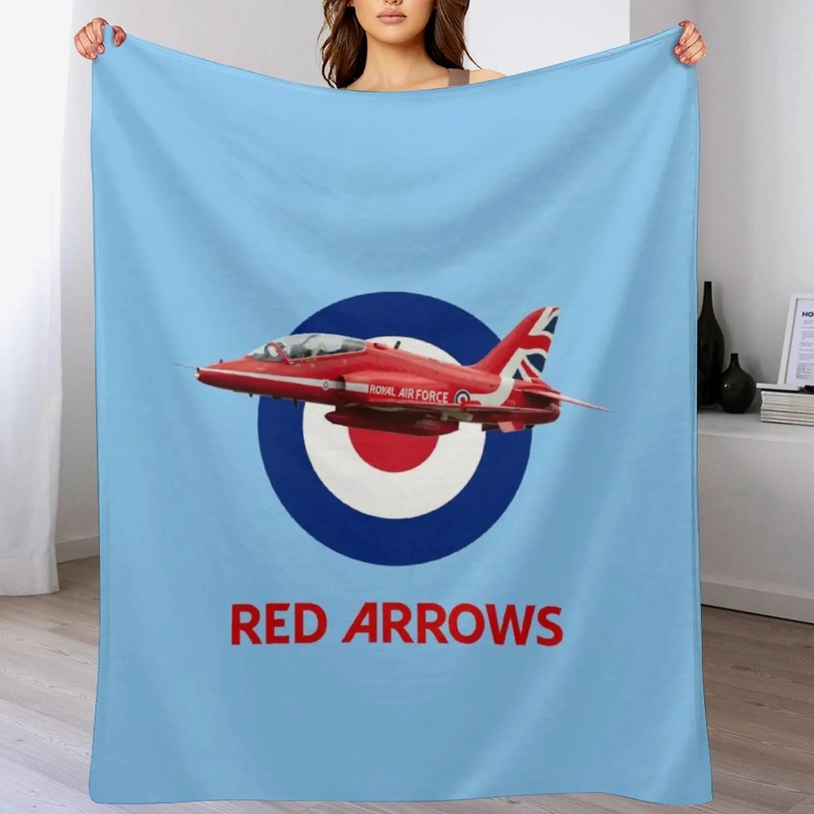 

RAF Red Arrows and Roundel Throw Blanket Stylish Warm Blanket for Living Room Bedroom 102x76cm(40x30in)