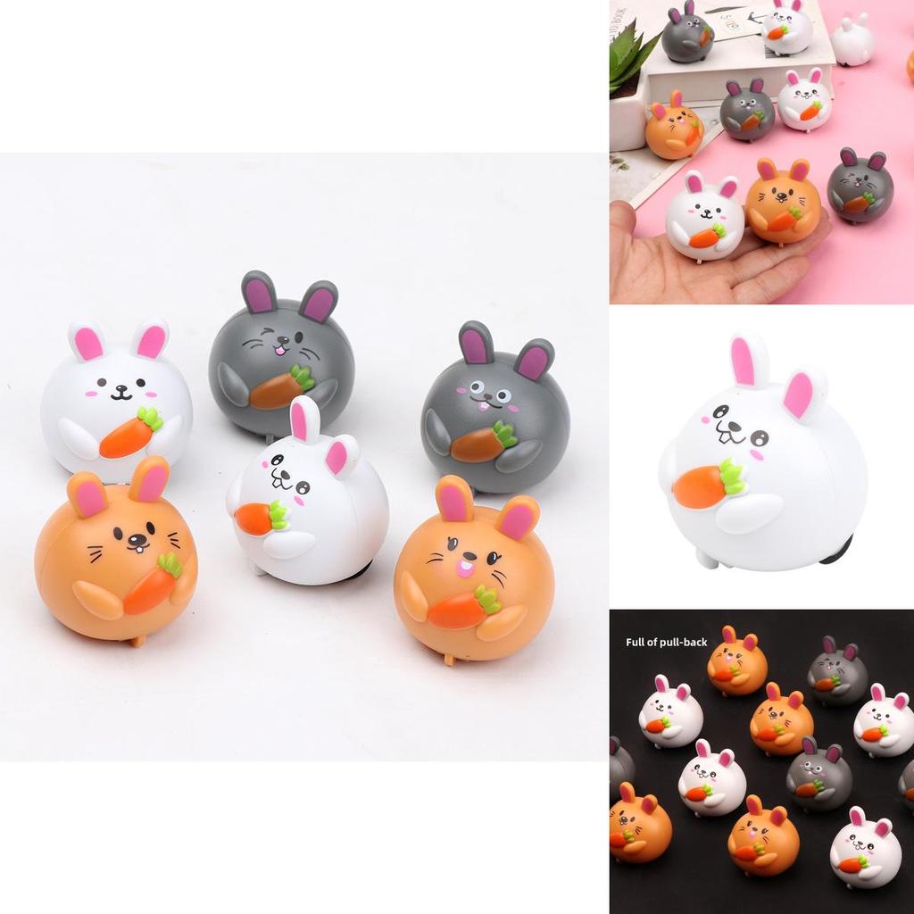 Carrot Rabbit Animal Toy Car With Rebound Mechanism For Toddlers And Gift Giving