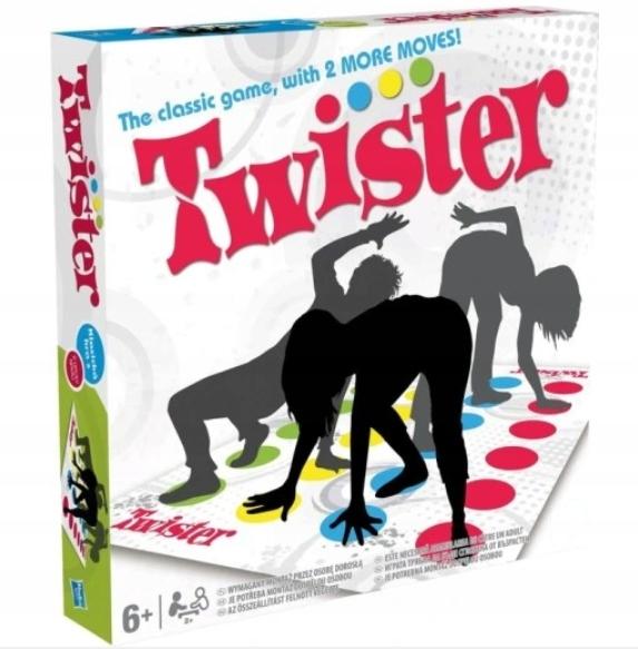 Twister - Rodzinna Gra Zręcznościowa, Towarzyska, Mata