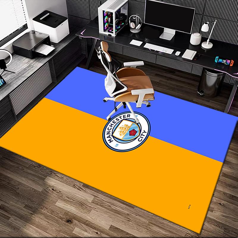 1pc Manchester United Manchester City Carpet for Room Floor Mat, Comfortable Office Chair Printed Area Rug, Beautiful Hotel Rug