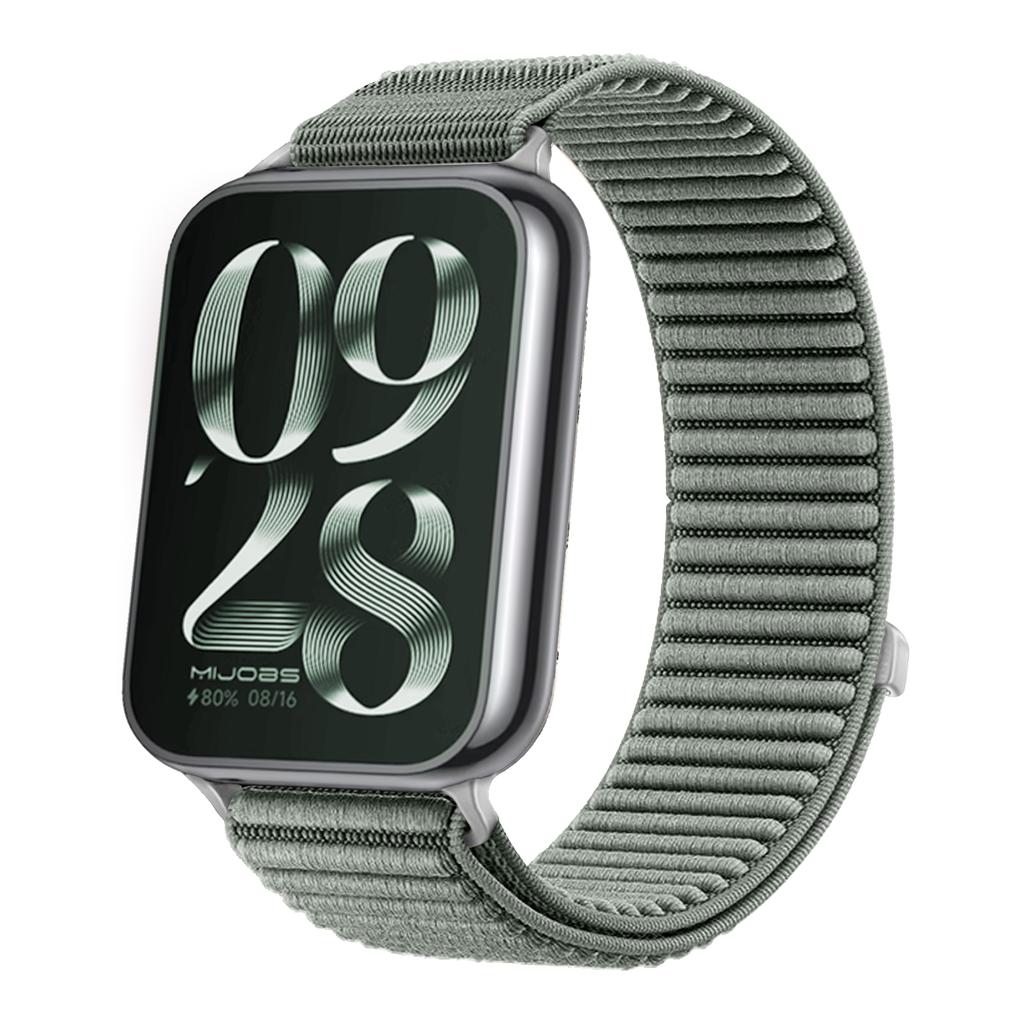 Sports Nylon Braided Loop Band for Xiaomi Mi Band 9 Pro 8 Pro Metal Head Breathable Bracelet Correa Redmi Watch 6 5 4 Wristband