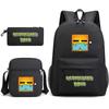One Piece Anime Backpack Kids School Use Large Capacity Oxford Fabric Dual Shoulder Bag With Padded Straps