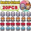 New 20-1PC Creative Gifts Packaging Bags Cartoon Back to School Bag Candy Snack Self-lock Bags Kids Birthday Party Decors Gifts