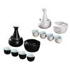 -Sake-Set, Tassen mit Wärmer, Traditionelle Wärmeschale, 4 Tassen Sake-Getränk, Porzellan Keramik Geschenk für Restaurants, Zuhause