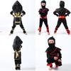 Authentic Japanese Warrior Boys Kids Ninja Assassin Fancy Dress Costume For Parties