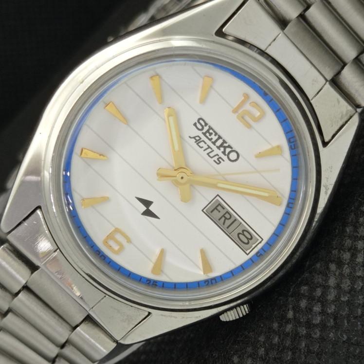 

Б/У винтажные мужские часы SEIKO ACTUS AUTO 7009A из Японии D/D белого цвета 608a-a315080-9 SKU608a-a315080