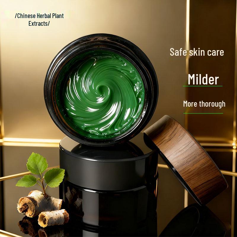 Chinese Herbal Whitening Mask Cream for Bright, Smooth, and Refined Skin; Targets Dark Spots, Dullness, and Enlarged Pores.