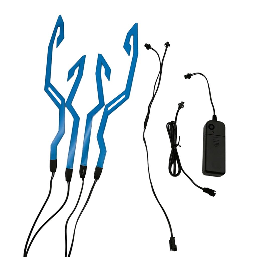 Motorradhelm-Licht-Set, Helm-Fahrrad-LED-Aufkleber-Licht Nachtfahrsignal-Helmlicht für Motorrad-Fahrrad