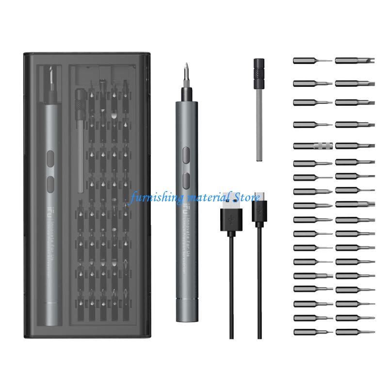 Y5GD Screwdriver 42 in 1 Rechargeable Cordless Precisions Power Screwdriver Set with Bits LED Lights Power Tool