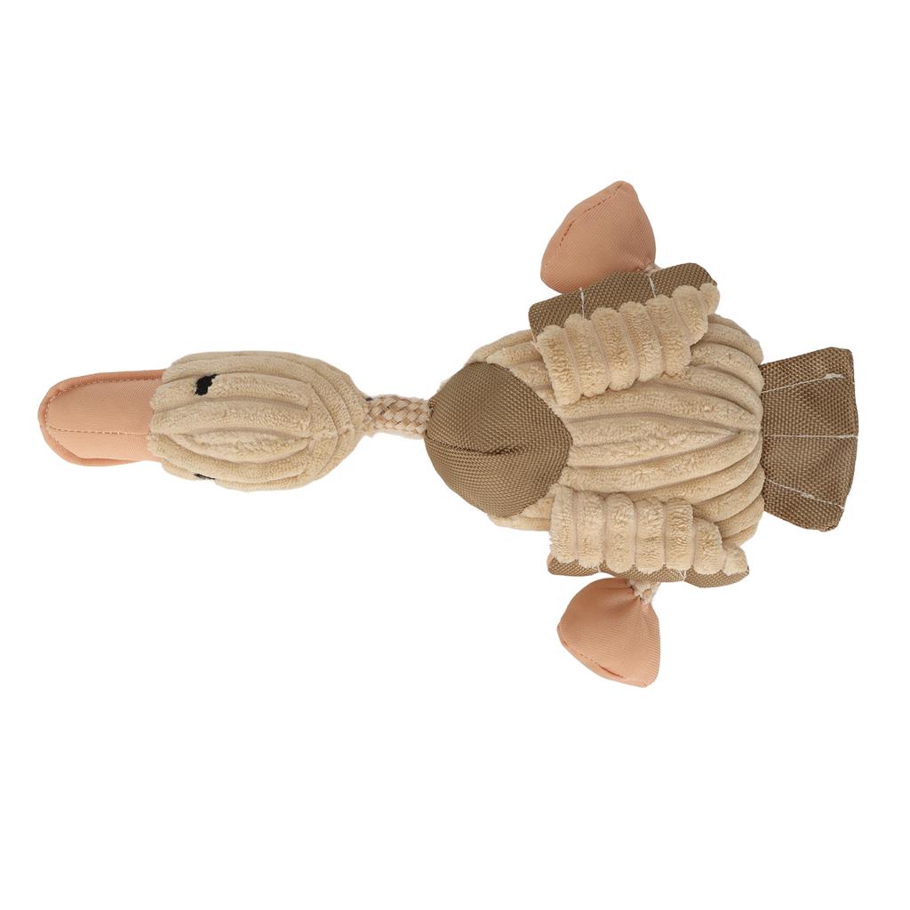 Plush Dog Duck Toy Teeth Grinding and Cleaning Bite Resistance Cotton Rope Squeaky Dog Toy for Dogs
