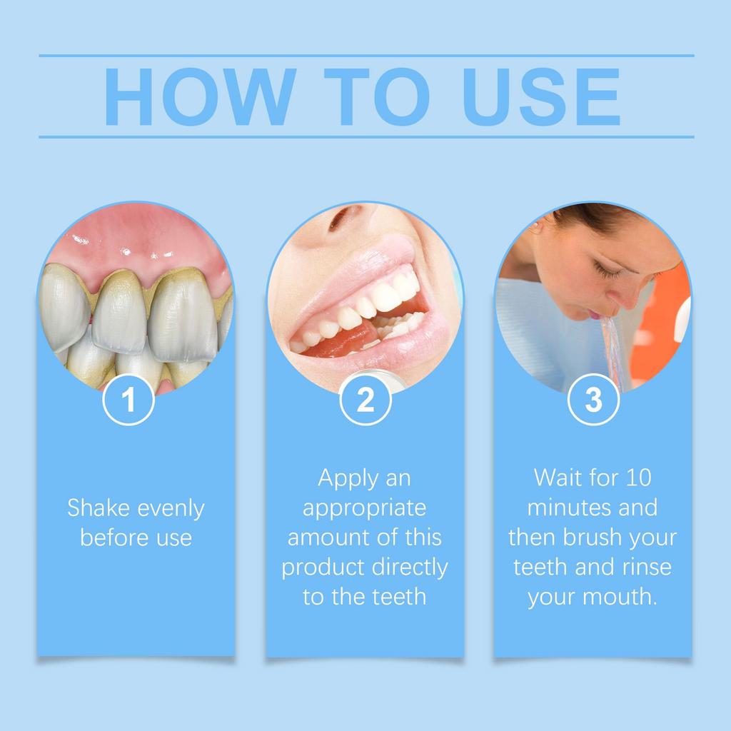 60ml Dental Care Liquid Gentle Care Teeth Clean Teeth Yellow Teeth Stain Oral Care Serum